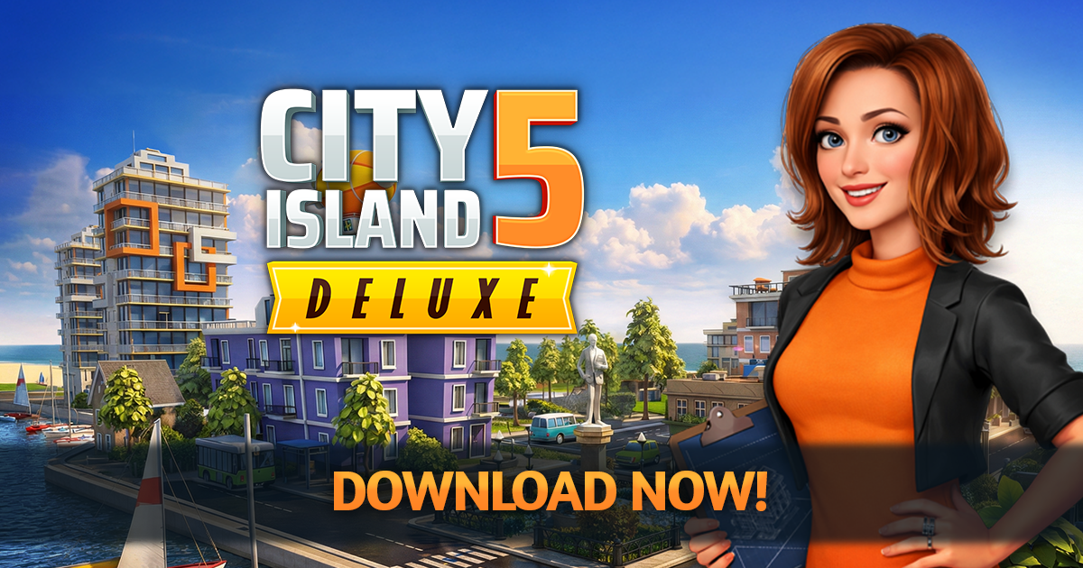 Casual Offline City Simulation Tycoon Game - Build skylines, towns and islands!